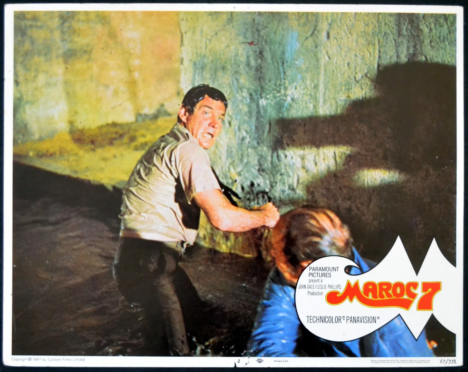 MAROC 7 1966 Gene Barry, Elsa Martinelli, Cyd Charisse 4 LOBBY CARDS, image 2