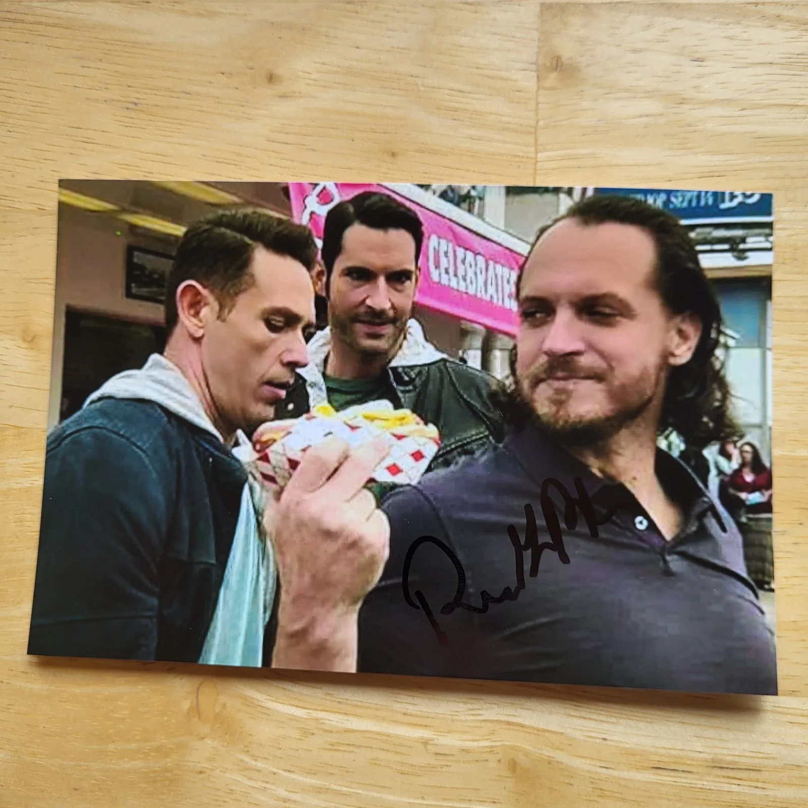 Ronnie Gene Blevins — Ronnie Gene Blevins Lucifer The Dark Knight Rises Hand Signed 4x6 Autograph