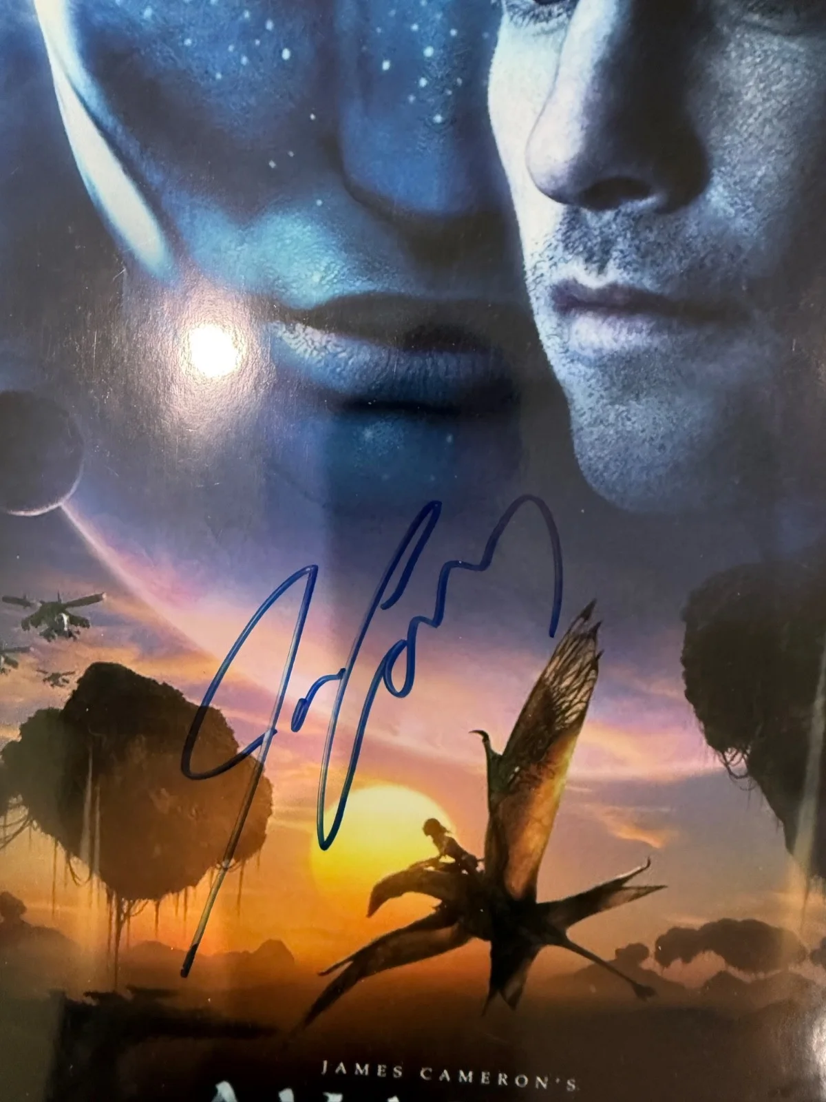 Rare Avatar 2009 11x14 James Cameron & cast Signed Poster JSA With LOA, image 2