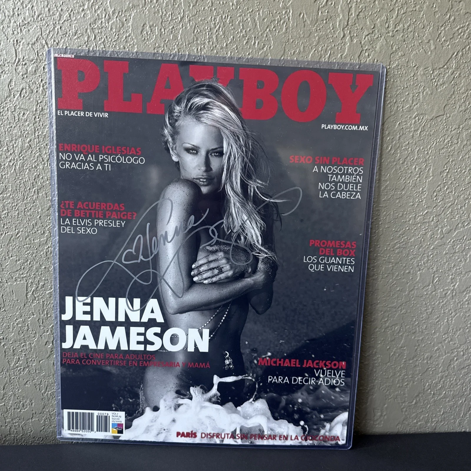Jenna Jameson — Jenna Jameson signed Mexican Playboy Cover Girl & X-star 11x14 Photo Autograph, изображение 3