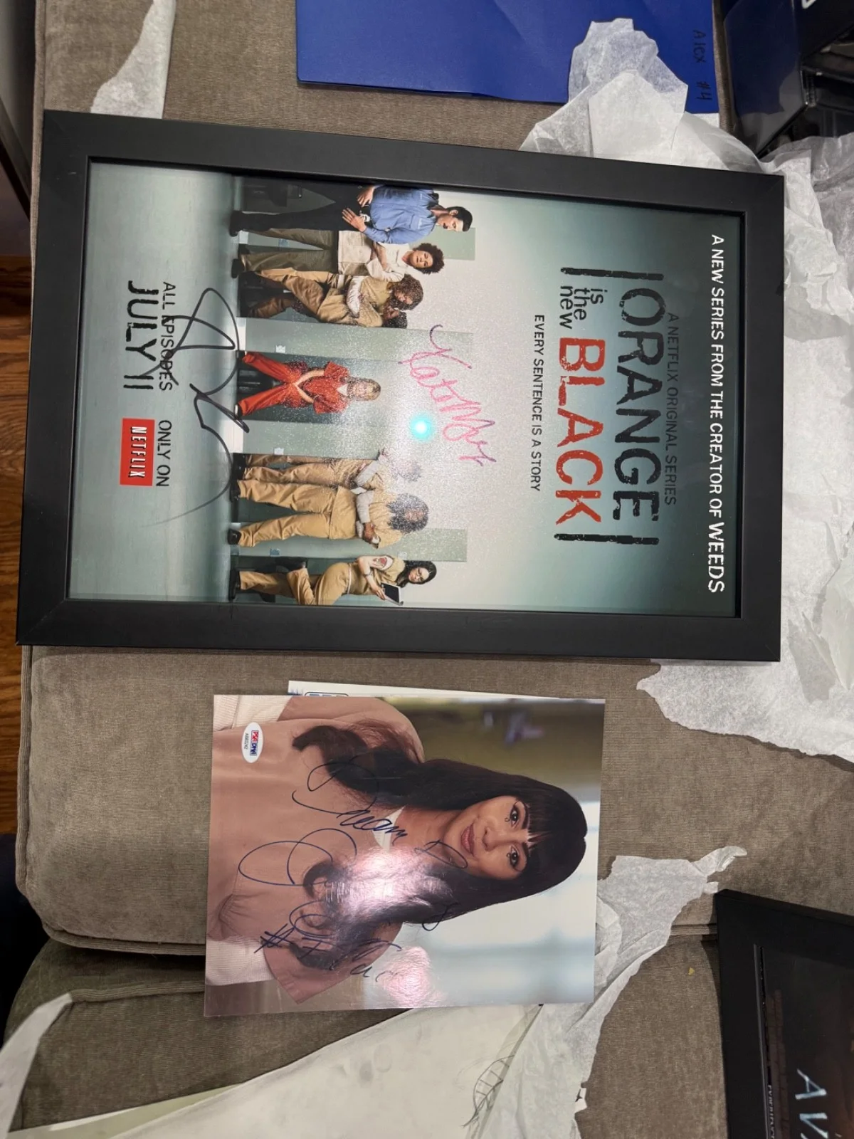 Orange Is The New Black Signed Poster + Jackie Cruz PSA/DNA Autographed Photo, image 2