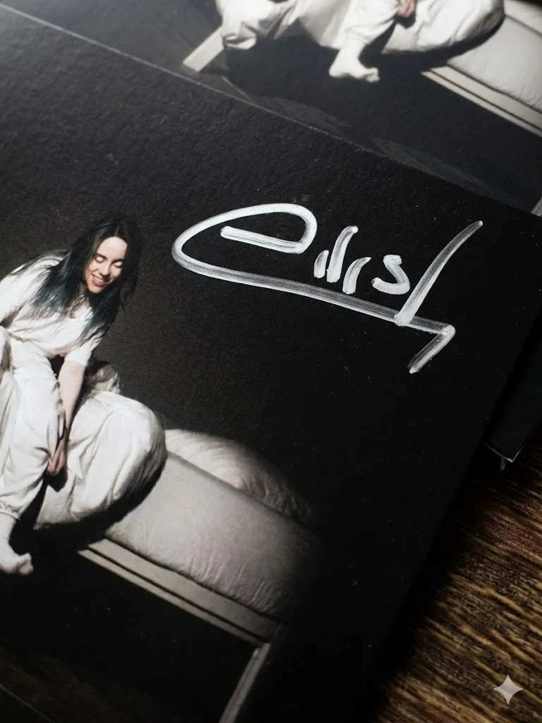 Billie Eilish When We All Fall Asleep, Where Do We Go? Autographed Booklet & CD, image 2