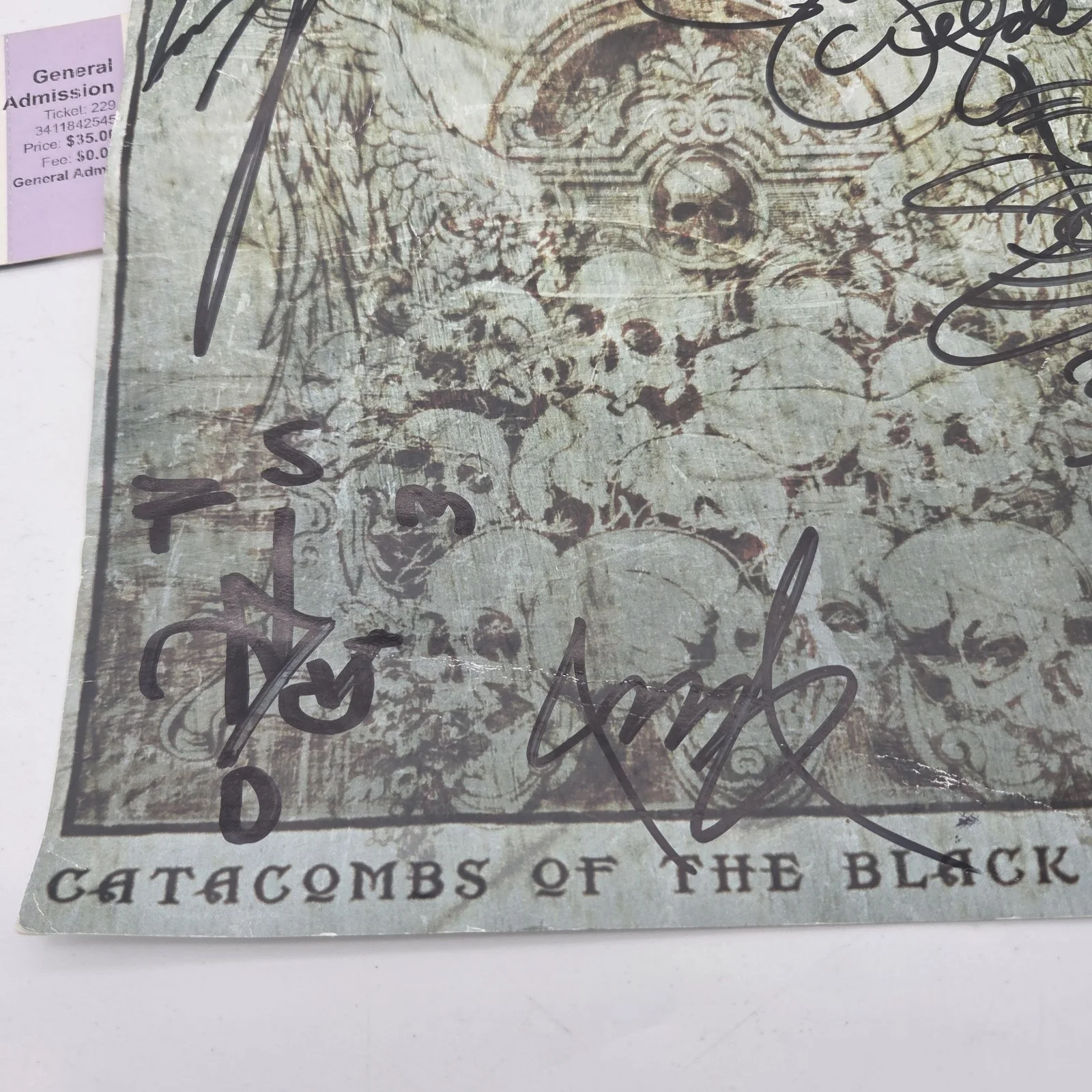 Black Label Society Catacombs of the Black Vatican Signed Poster W/ CD & Patch, изображение 2