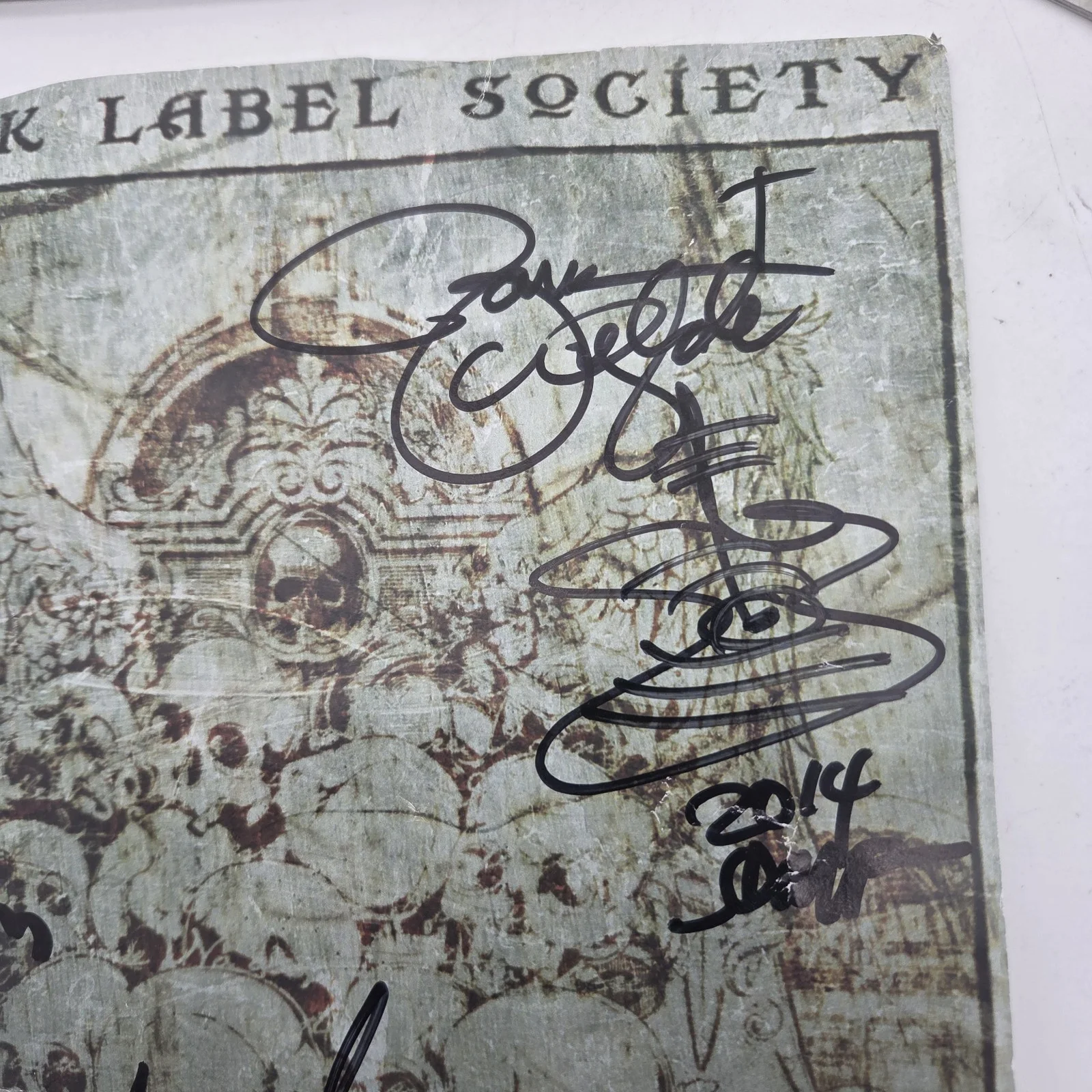 Black Label Society Catacombs of the Black Vatican Signed Poster W/ CD & Patch, изображение 3