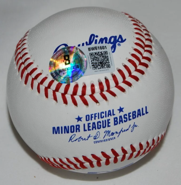 CHAD SMITH signed (RED HOT CHILLI PEPPERS) Minor League baseball BECKETT BW61601, изображение 2