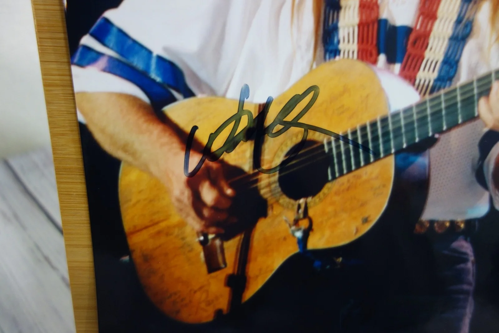 Willie Nelson 8x10 Hand Signed Color Photo JSA Authentic Country Music Concert, изображение 3