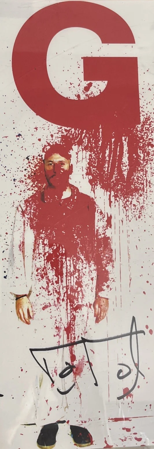 OK Go Band Poster Featuring Abstract Paint Splatter Art Of Members Signed 2010, image 4