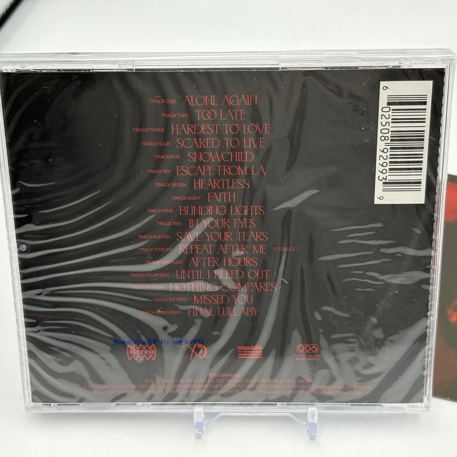 The Weeknd Hand Signed After Hours Deluxe Edition Booklet + Sealed CD XO, image 3