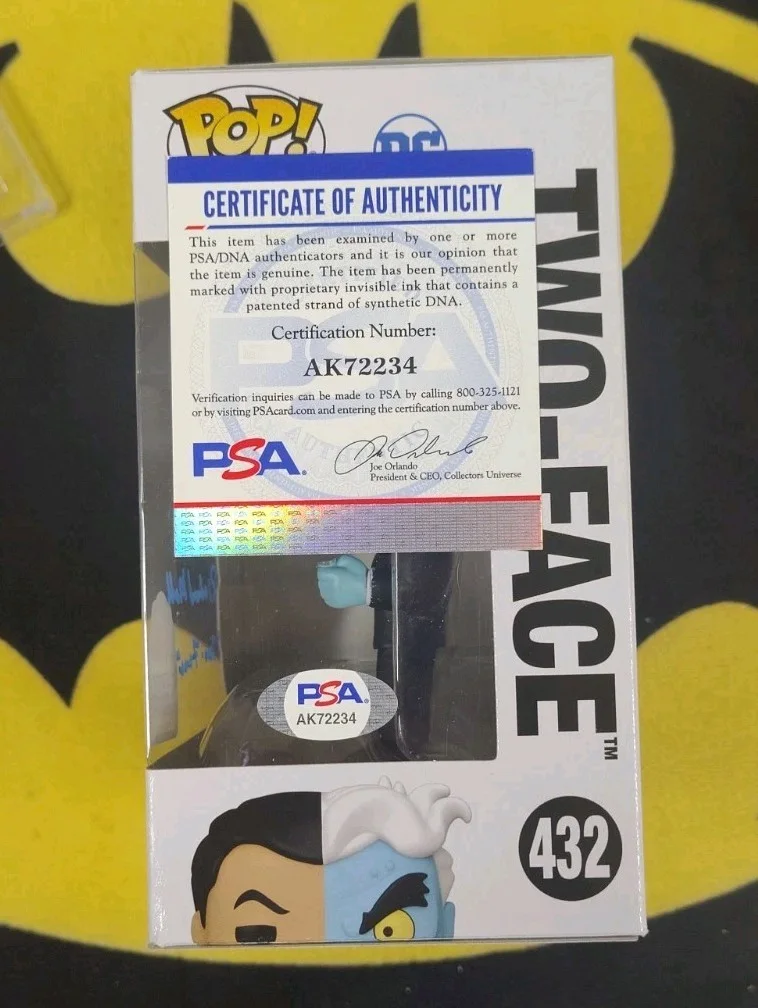 Richard Moll — Richard Moll Signed Funko Pop Batman Animated Series Two-Face Authentic Psa Coa, image 4