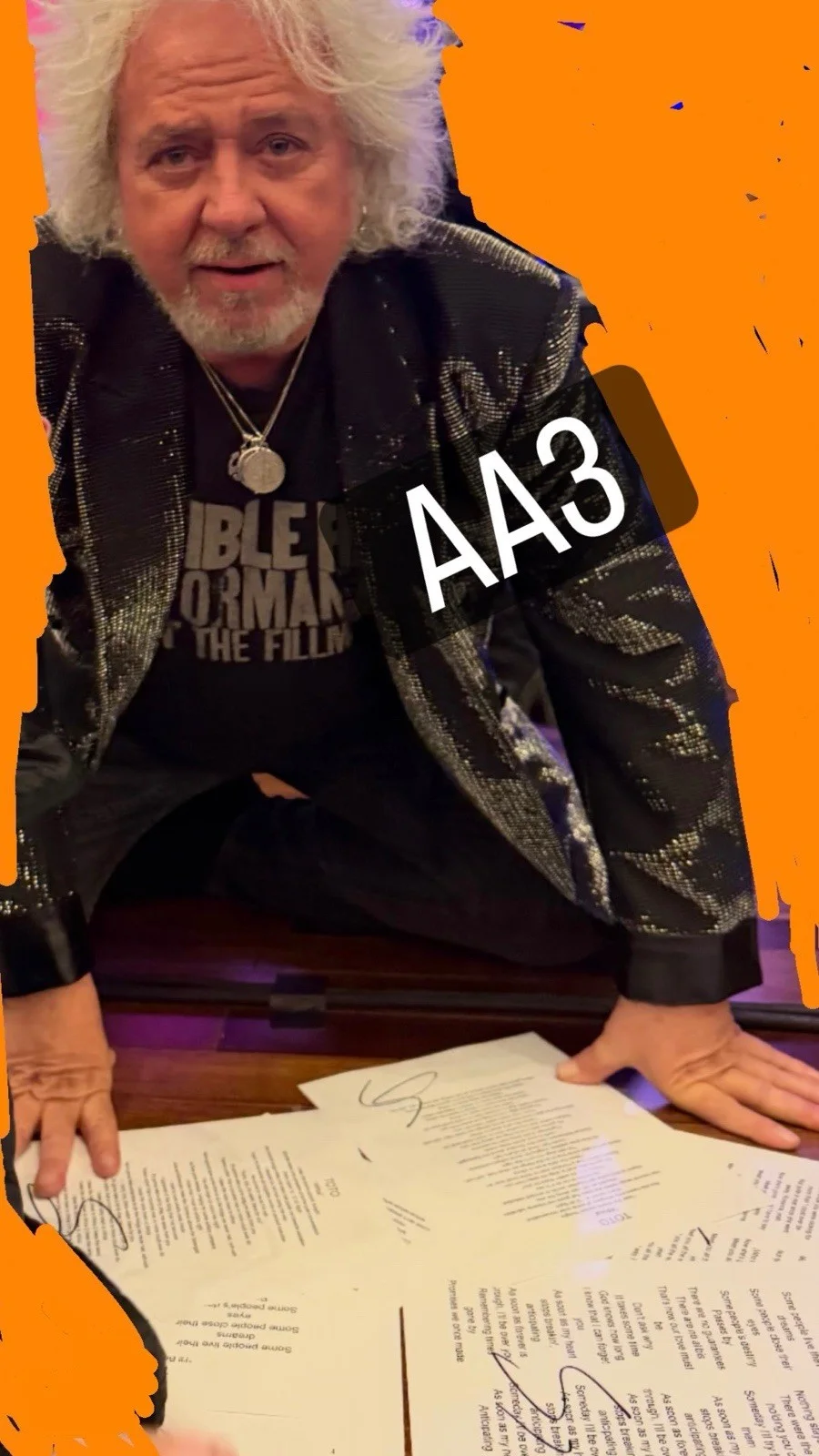 STEVE LUKATHER TOTO GUITARIST SIGNED AUTOGRAPHED “ROSANNA” LYRIC SHEET *PROOF, изображение 3