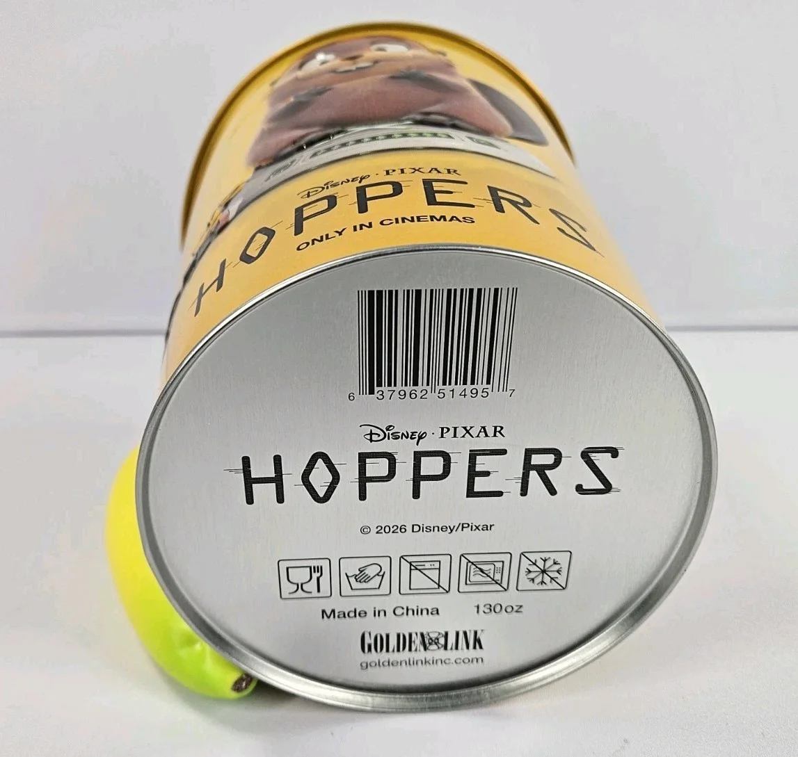 Disney Pixar “Hoppers” Promotional 130 Oz Popcorn Tin Bucket & Cup - Brand New, изображение 4