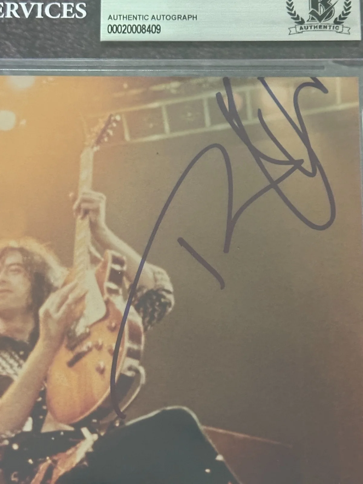 ROBERT PLANT Signed LED ZEPPELIN 8 X 10 PHOTO Beckett Encapsulated (BAS), изображение 2