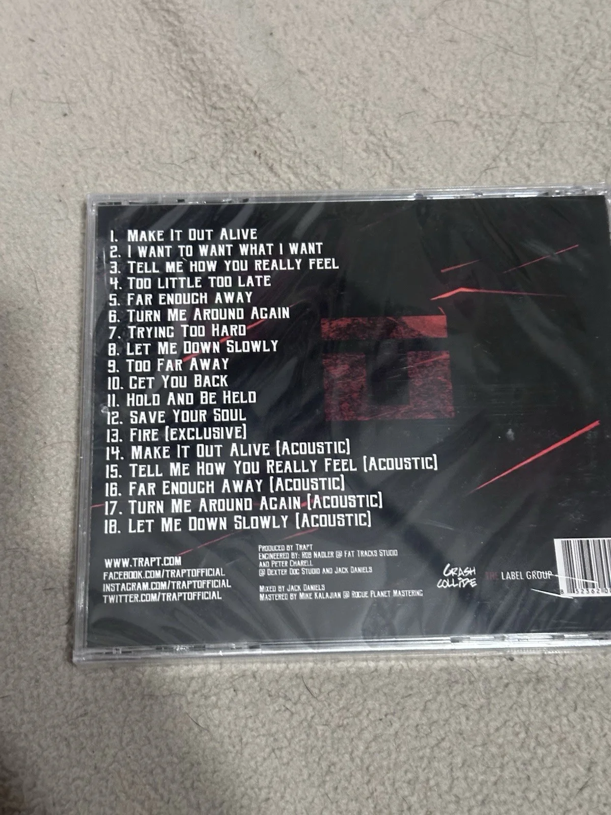 Trapt The Fall & Shadow Work Signed Original CD & Booklet Rock Band Music, image 4
