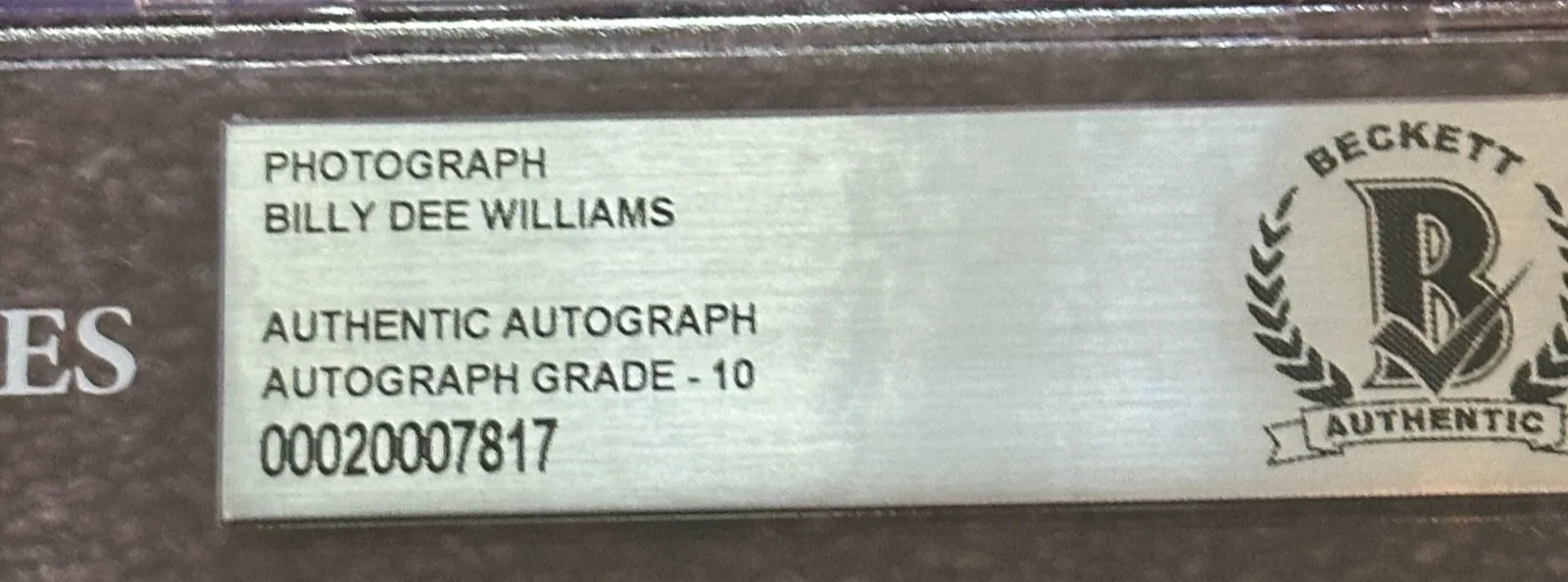 BILLY DEE WILLIAMS — BILLY DEE WILLIAMS Signed 8 X 10 PHOTO Beckett Encapsulated AUTO 10 Lando Inscr, изображение 3