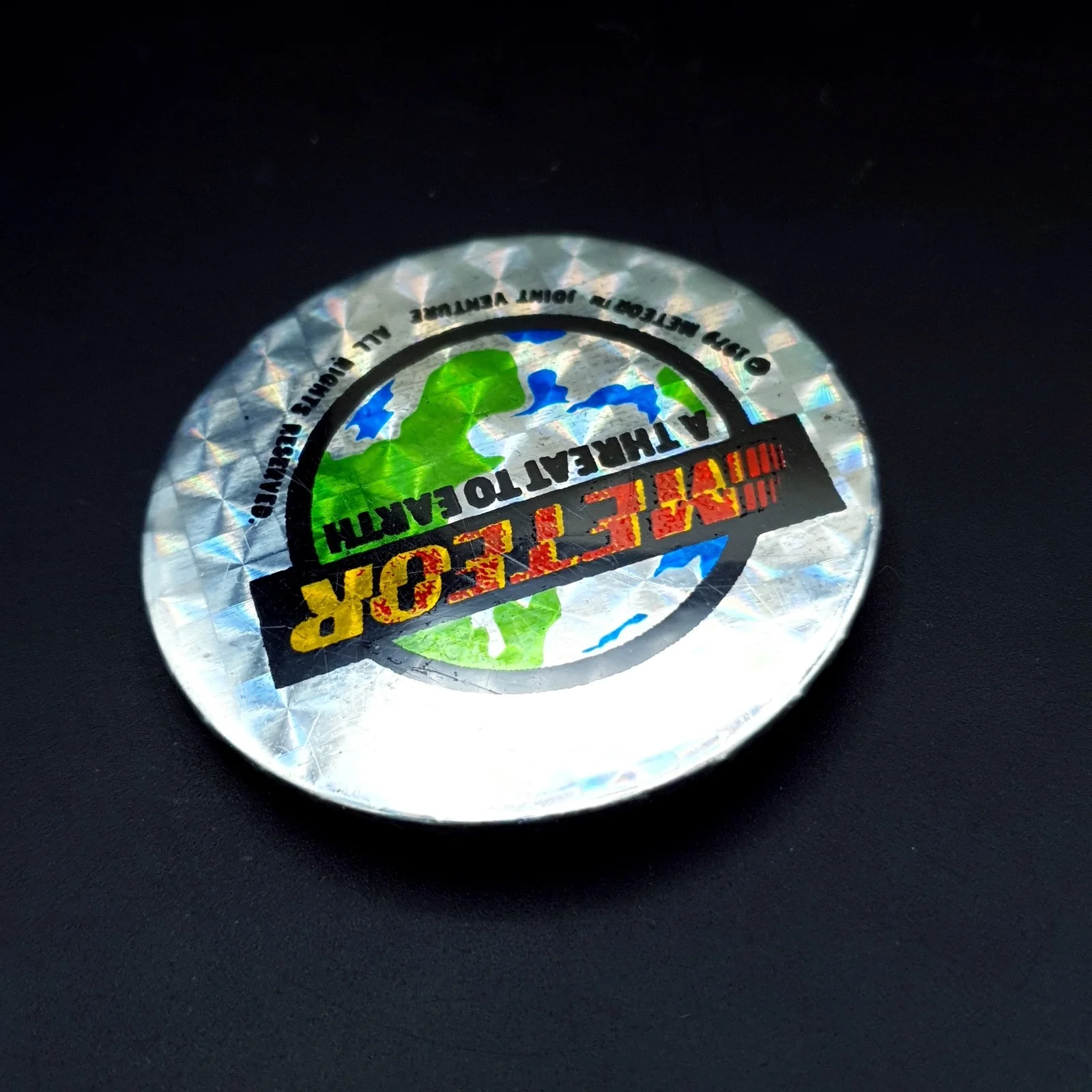 1979 Meteor Sean Connery Natalie Wood Karl Malden Movie Promo Pin Pinback Button, изображение 4