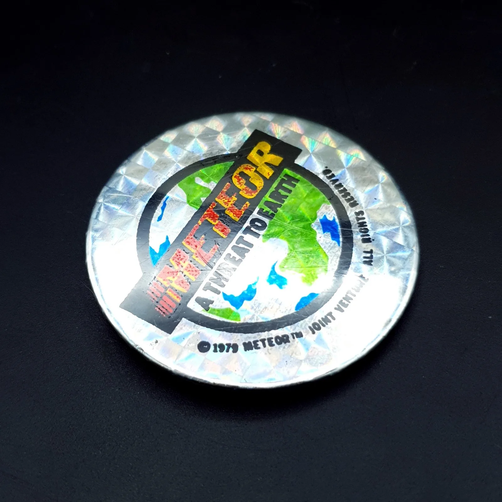 1979 Meteor Sean Connery Natalie Wood Karl Malden Movie Promo Pin Pinback Button, изображение 5
