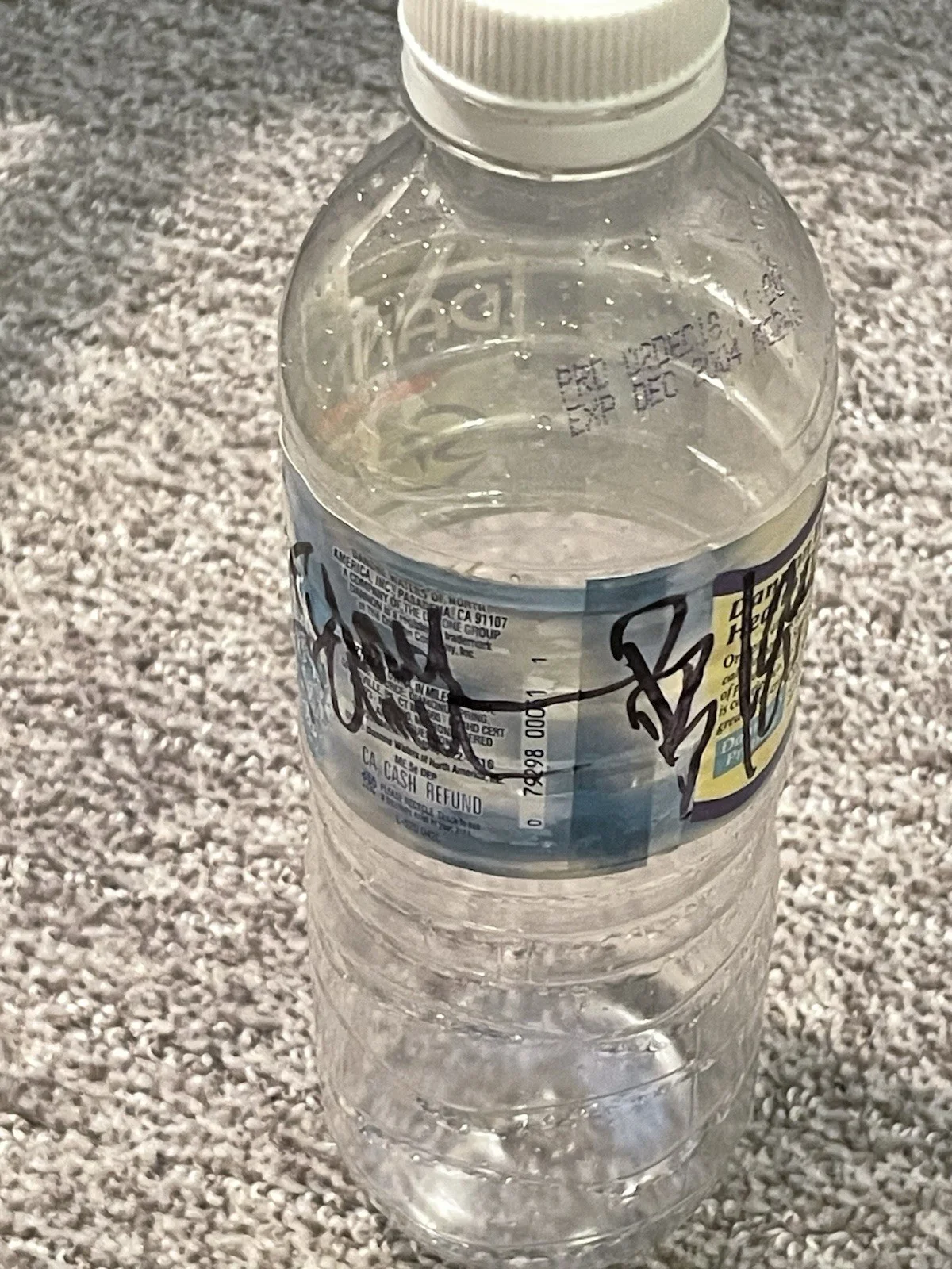 Frank Black Pixies Autographed Water Bottle Frank Drank Out Of 2004, изображение 5
