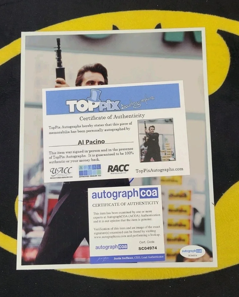 AL PACINO - 8x10 Signed Autograph "Heat" Godfather Photo ACOA COA TOPPIX, изображение 2