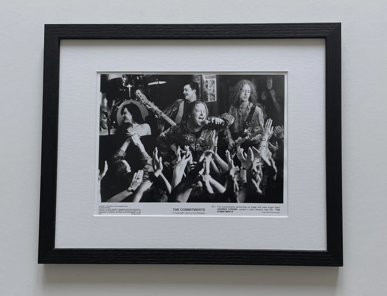 The Commitments Photo Original 8X10 Inch B&W Press Publicity Still: Framed, изображение 2