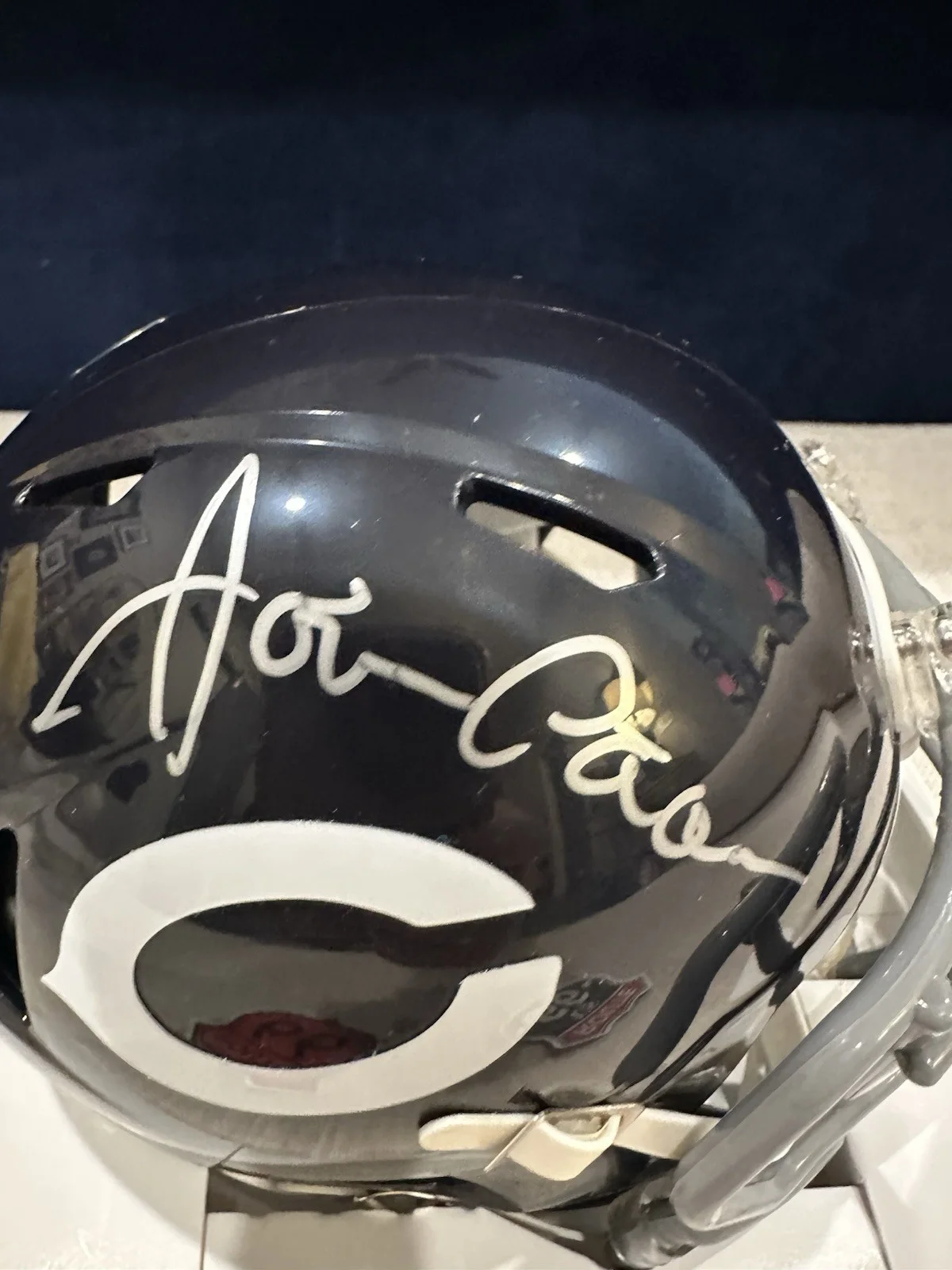 james caan — JAMES CAAN SIGNED CHICAGO BEARS HELMET BRIANS SONG MOVIE BRIAN PICCOLO BECKETT, изображение 2