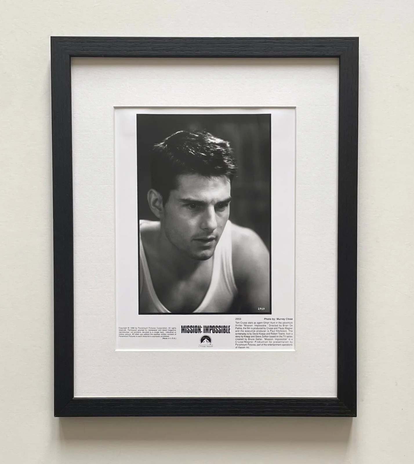 Mission Impossible Photo Original 8X10 Inch B&W Press Publicity Still: Framed, изображение 2