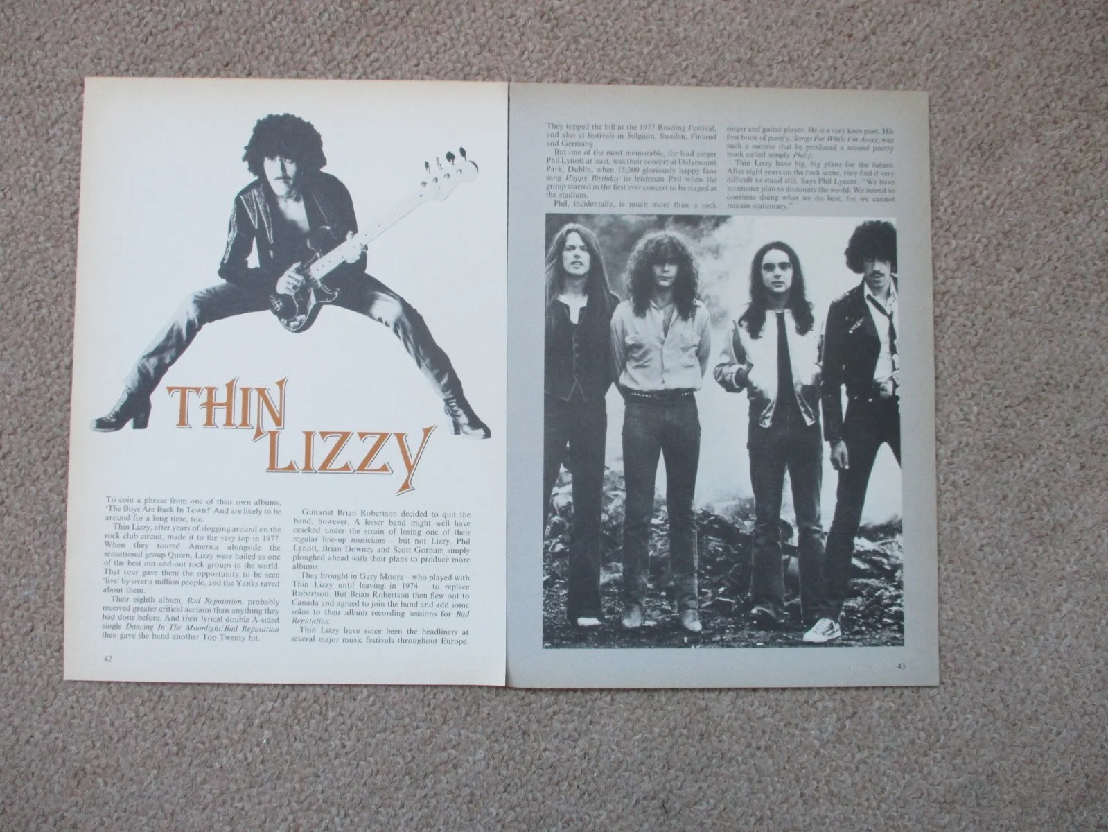 10cc / The GizmoBoys. 3 page article from a 1970s book., image 2