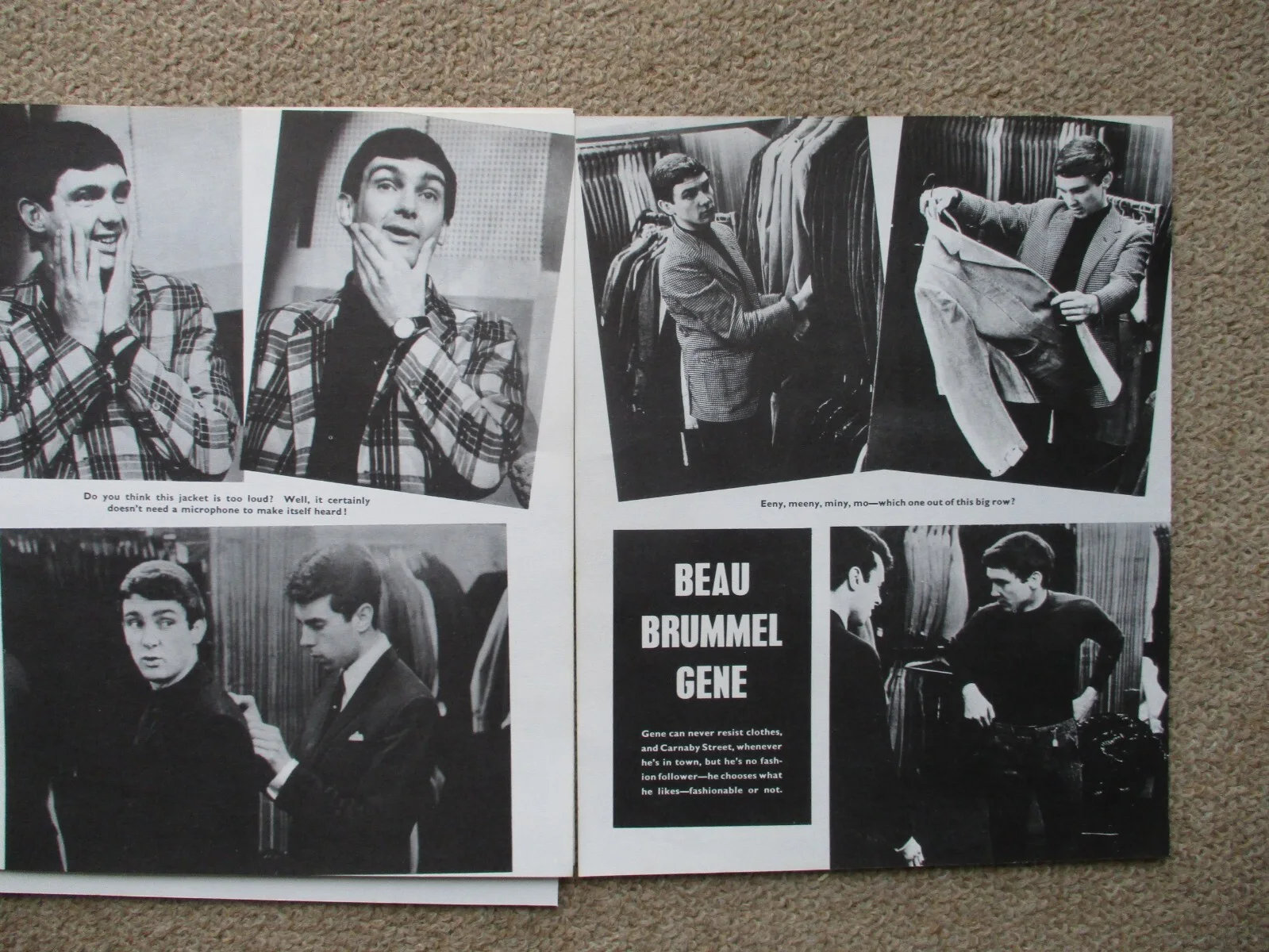 Gene Pitney. Backstage with Gene Pitney. Original 1960s 6 page article / pics., image 3