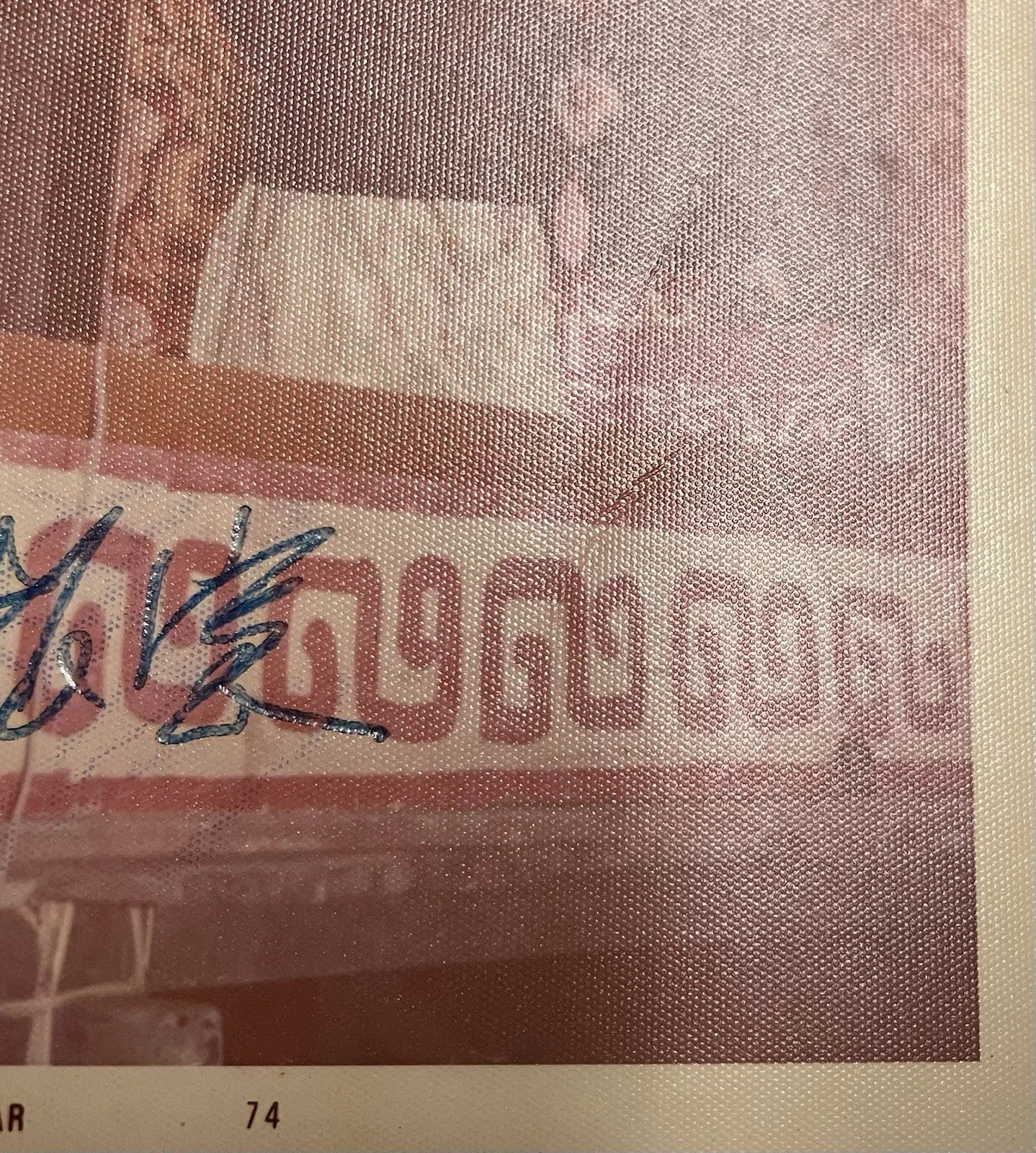1974 Singapore Malaysia Cantonese opera actor colour photo 邵振寰 signed !!, image 3