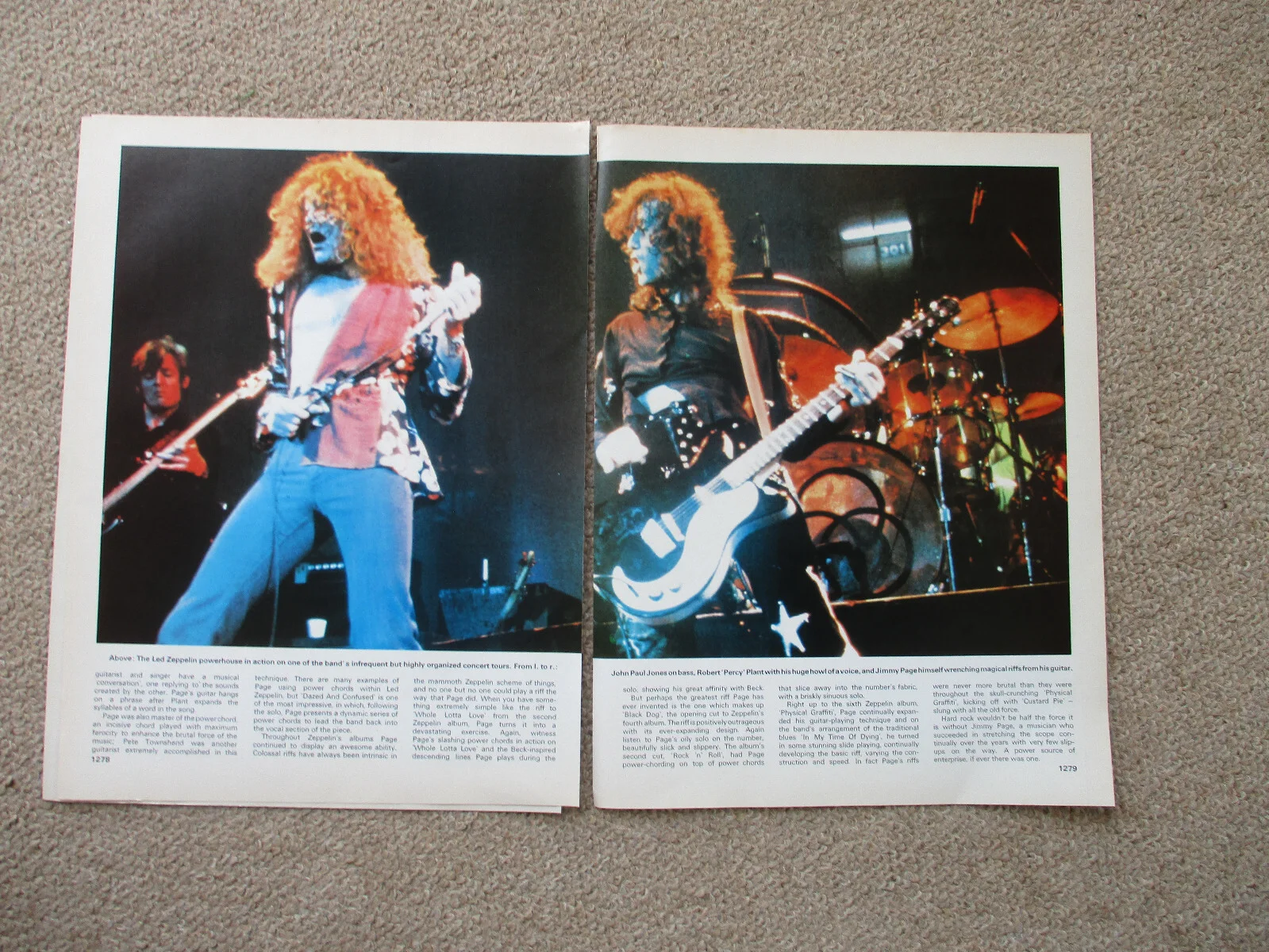 Jimmy Page - 4 page magazine article with colour and B/W pics, image 2