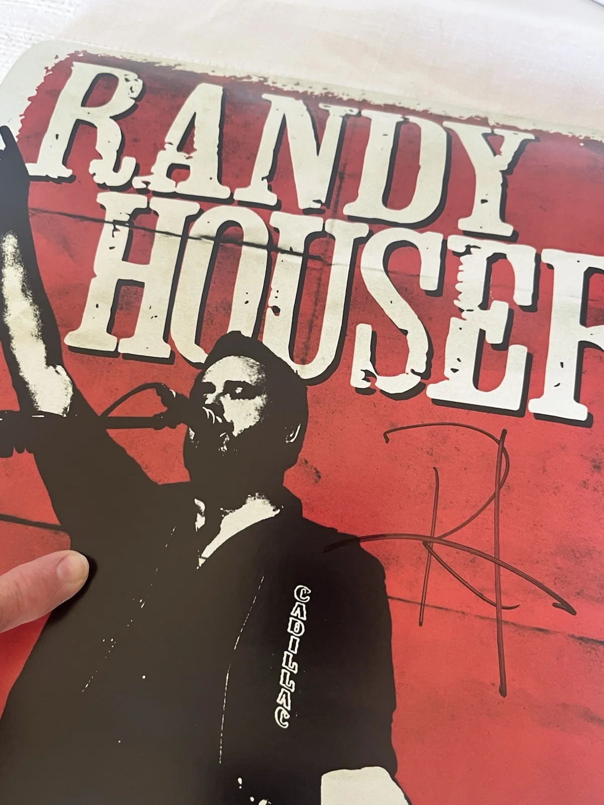 Randy Houser " Cadillac" Signed Poster 2015 - See Photos!, изображение 2