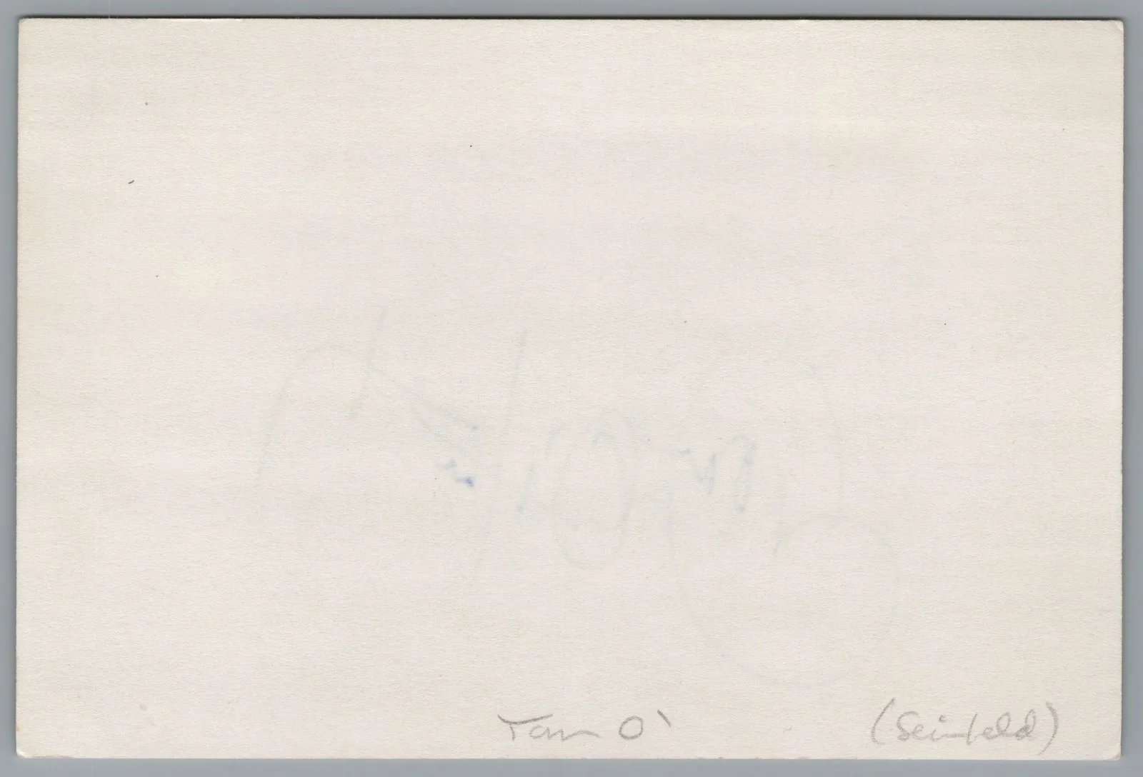 John O'Hurley — John O'Hurley Signed 4x6 Index Card Seinfeld J Peterman Autographed, image 2