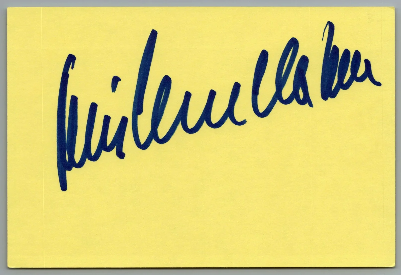Armin Mueller-Stahl — Armin Mueller-Stahl Signed 4x6 Index Card Shine Autographed