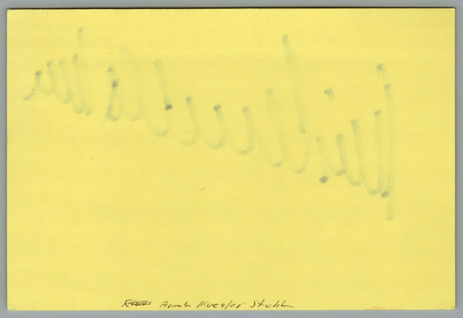 Armin Mueller-Stahl — Armin Mueller-Stahl Signed 4x6 Index Card Shine Autographed, image 2