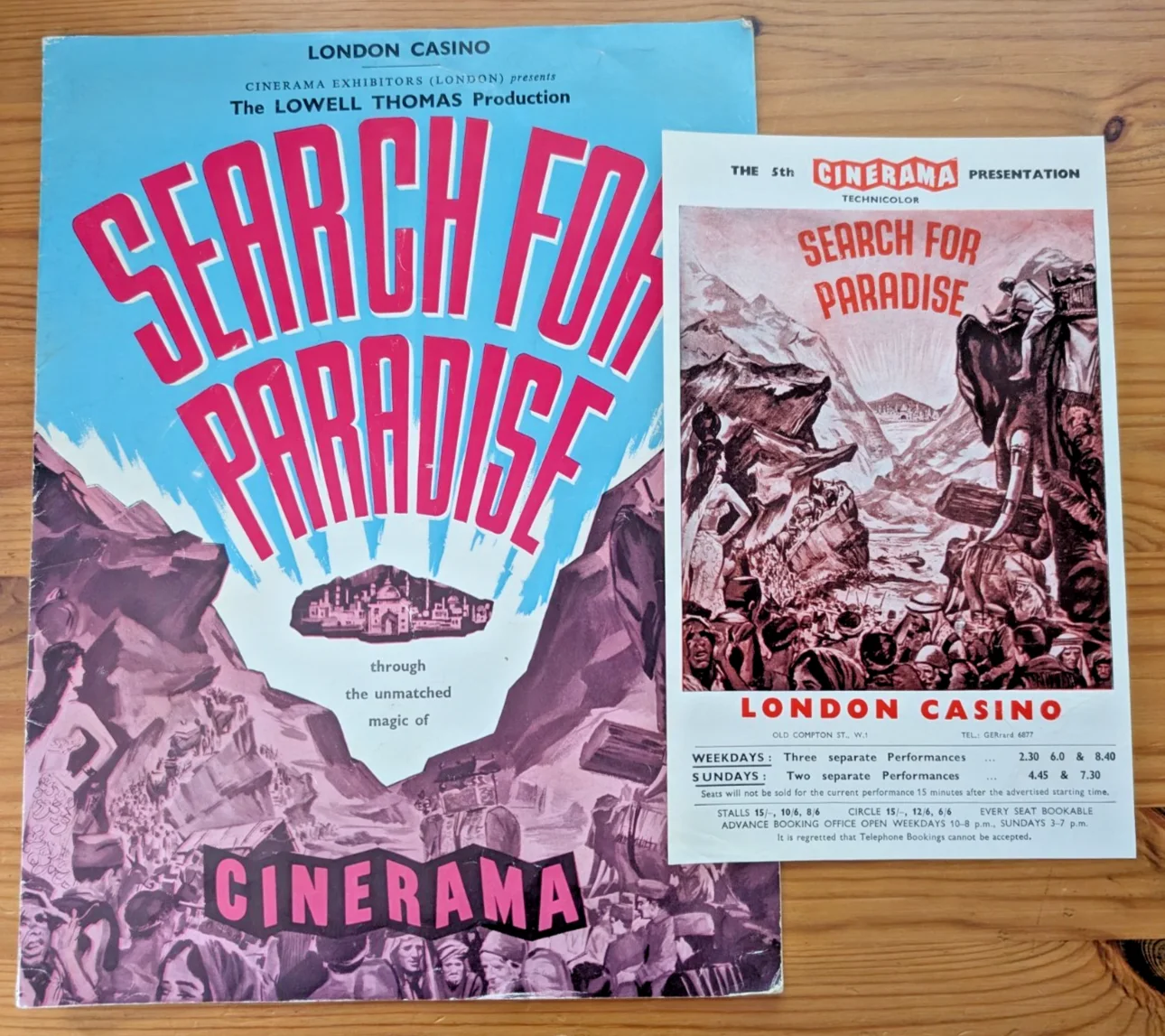 Search for Paradise through the magic of Cinerama / London Casino / 1961, изображение 2