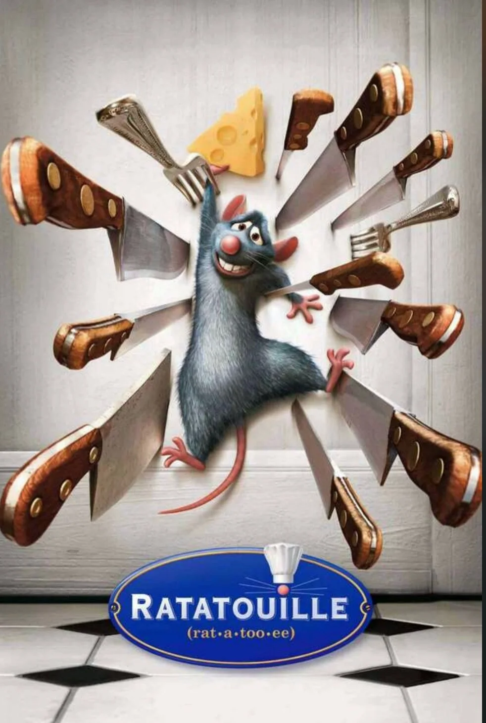 Walt Disney Picture's & Pixar's Ratatouille 2007 Rare Unmounted 35mm Film Cells, изображение 2