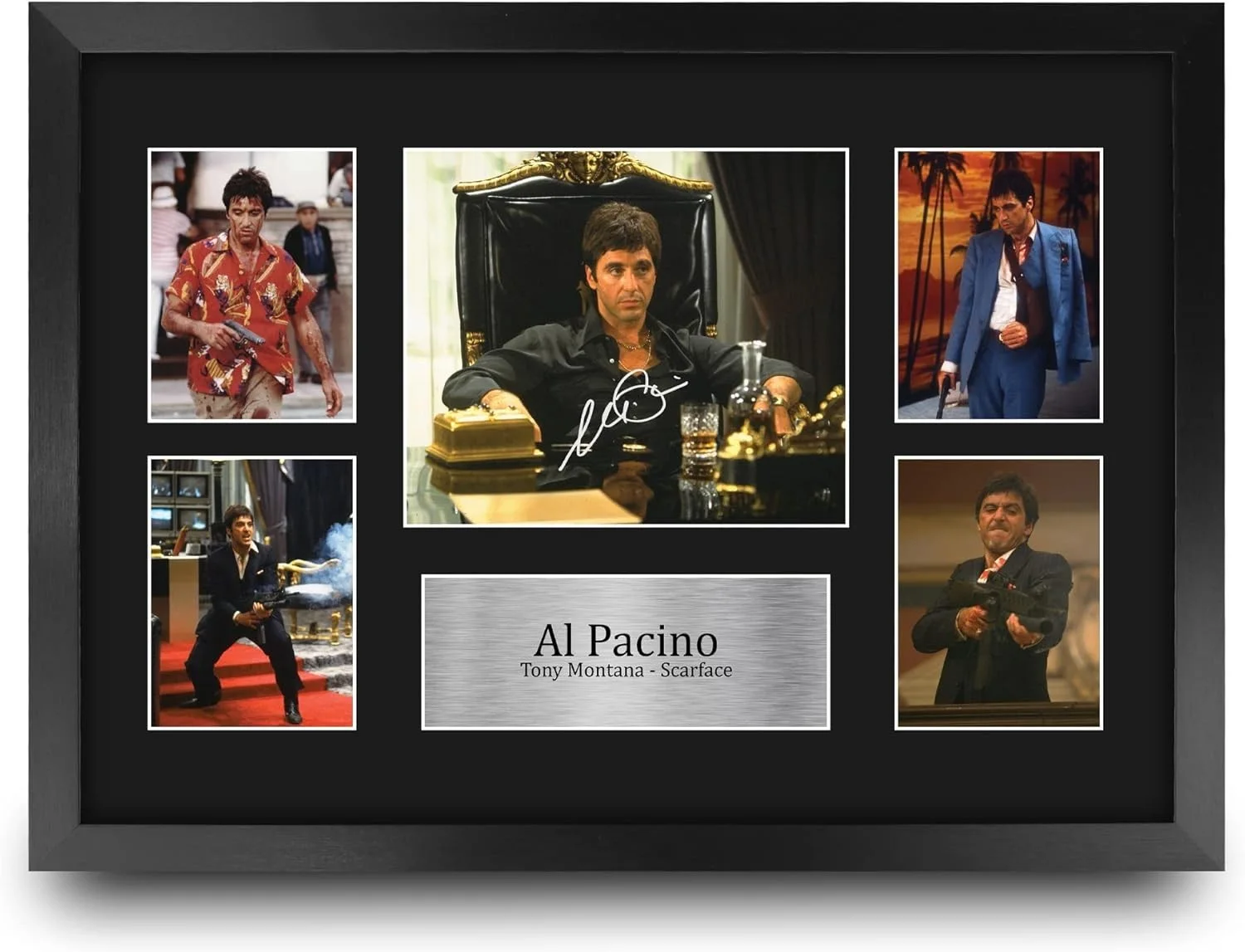 Al Pacino — Al Pacino Scarface Signed Autograph 16x12 Framed Picture - Perfect Gift, изображение 3