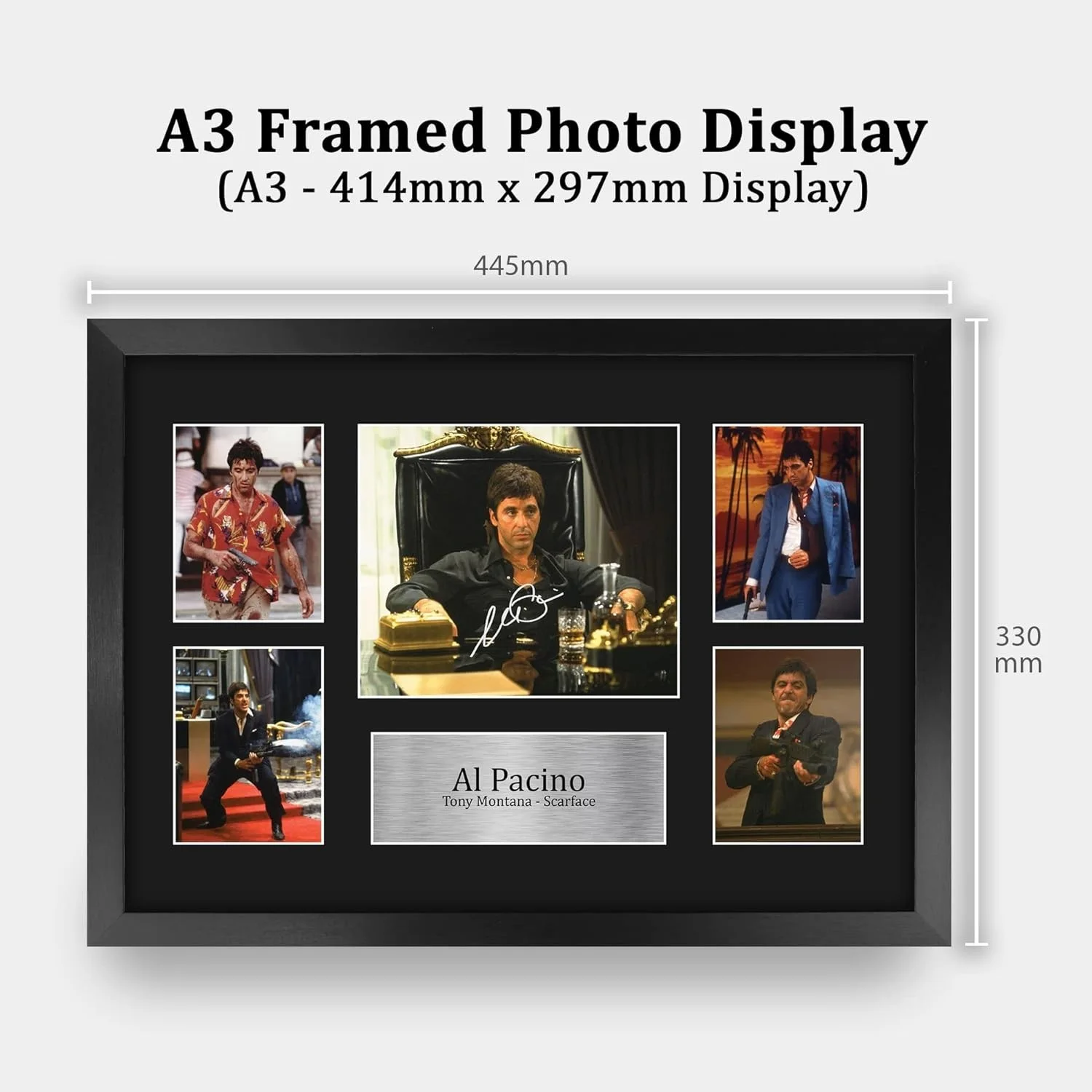 Al Pacino — Al Pacino Scarface Signed Autograph 16x12 Framed Picture - Perfect Gift, изображение 4