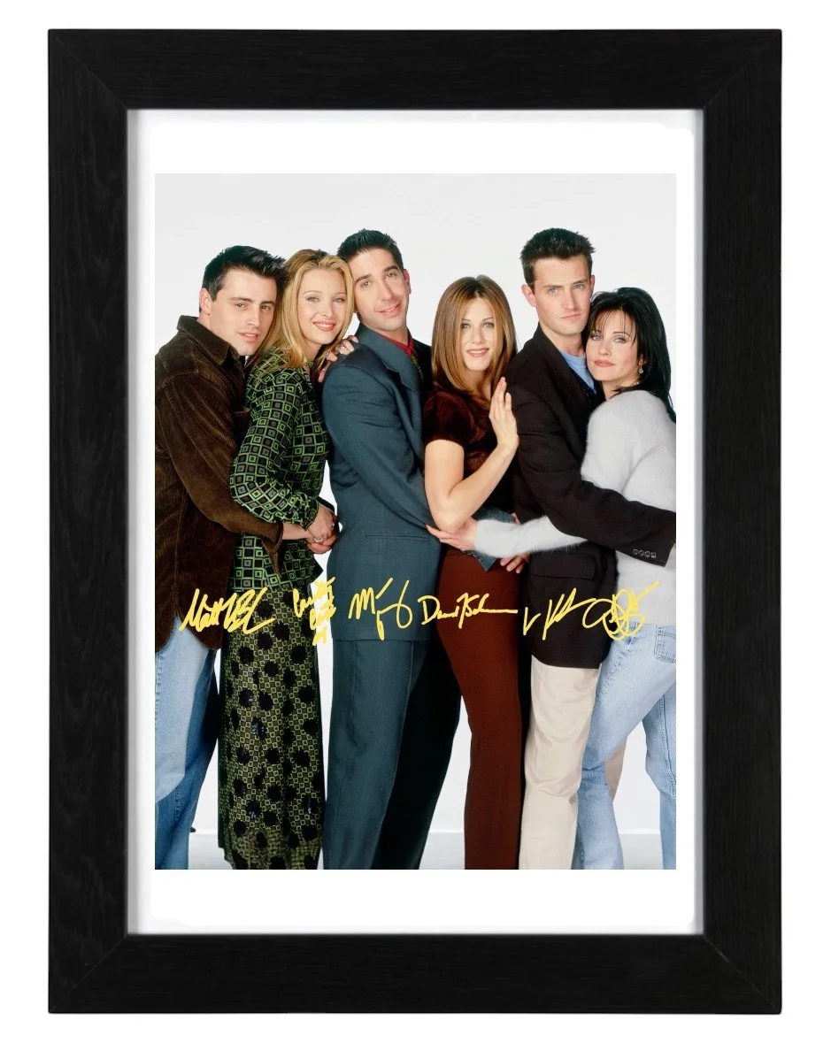 Friends Cast Multi Signed Autograph PHOTO Pre Print 6x4/A4/ Framed / Friends, изображение 2