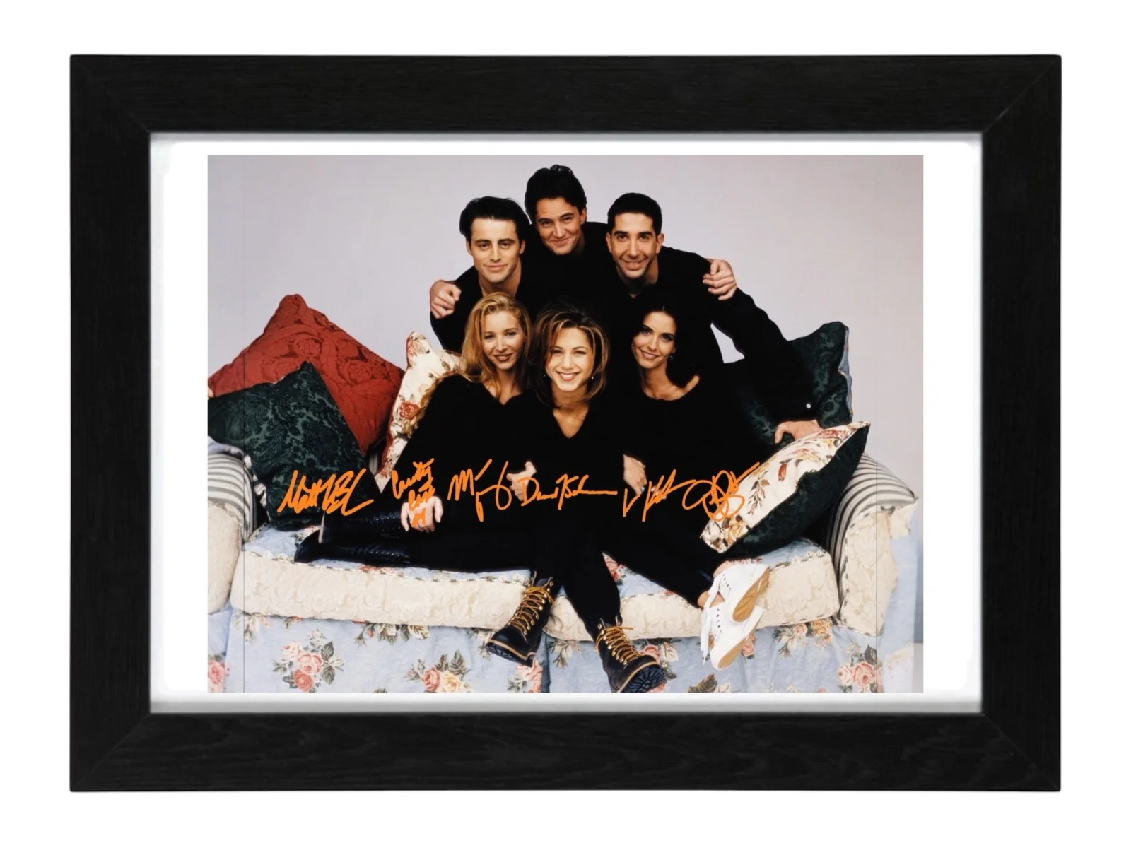 Friends Cast Multi Signed Autograph PHOTO Pre Print 6x4/A4/ Framed / Friends, image 2