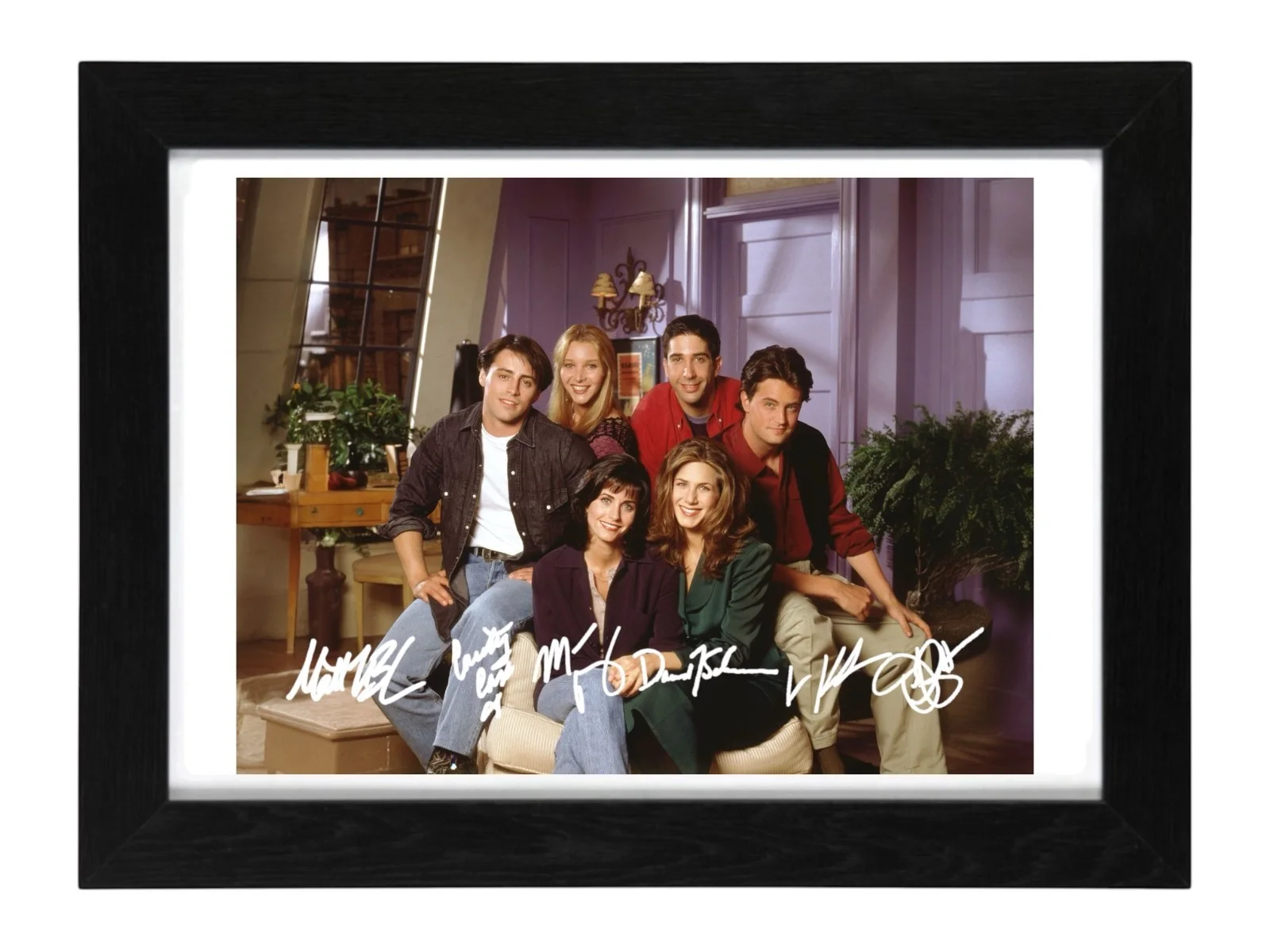 Friends Cast Multi Signed Autograph PHOTO Pre Print 6x4/A4/ Framed / Friends, изображение 2