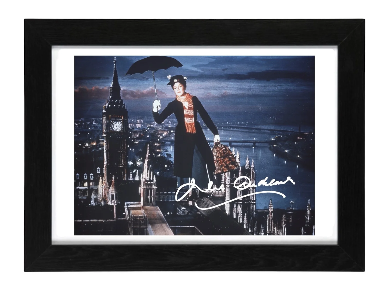 Julie Andrews Signed Autograph PHOTO Pre Print 6x4/A4/ Framed / Mary Poppins, изображение 2