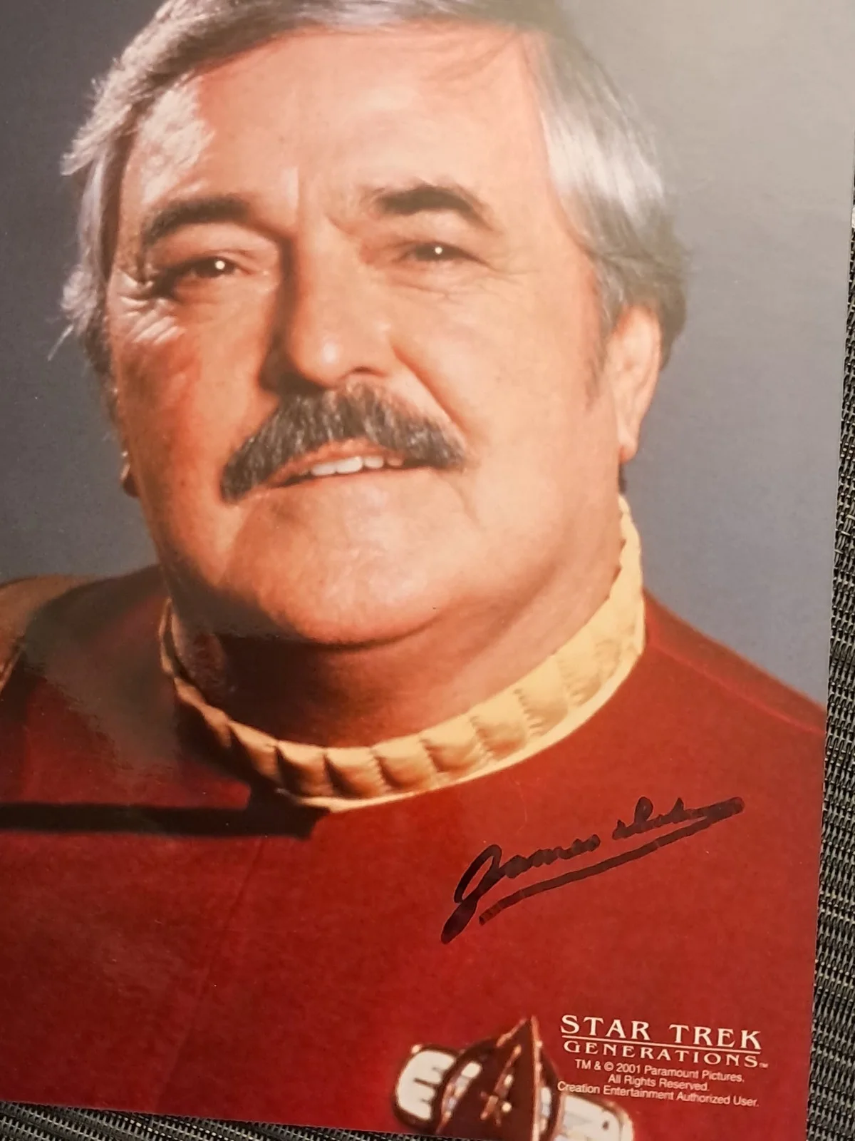 James Doohan Autographed 8x10 Color Photo Television Star Star Trek "Scotty" JSA, изображение 2
