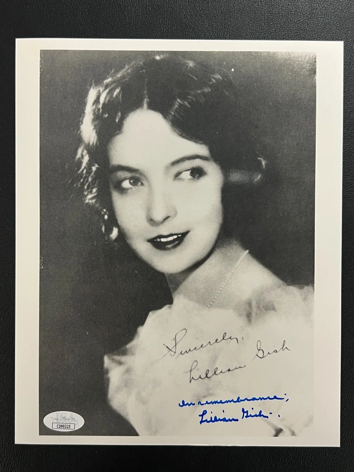 Lillian Gish — Lillian Gish Signed B&W Photograph JSA Cert w/COA Film Actress '1st Lady' WOW!, изображение 2