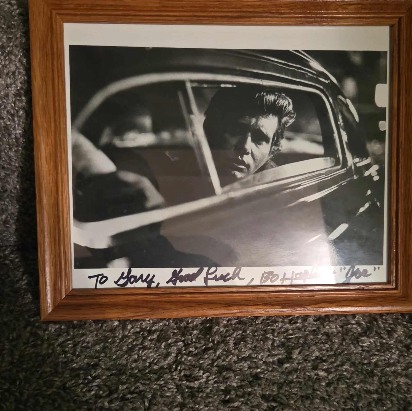 Joe — Autographed Black-and-White Movie Photograph Signed by Bo Hopkins