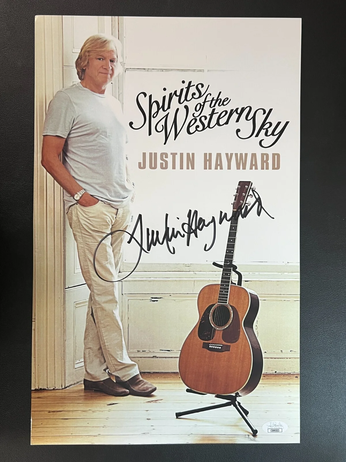 Justin Hayward — Justin Hayward Signed Color Poster JSA w/COA Guitarist & Musician 'Moody Blues'!, изображение 2