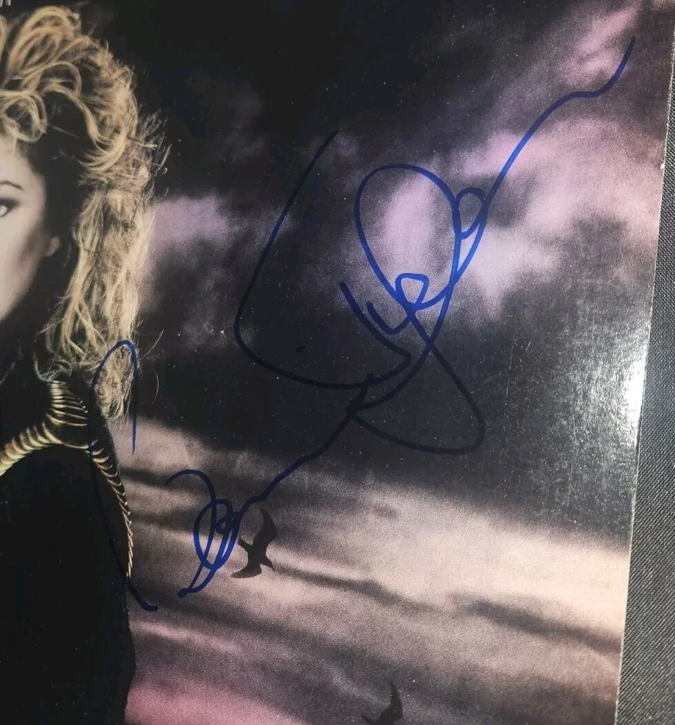 BONNIE TYLER & MEAT LOAF SIGNED LP RECORD LOT JSA COA CERT JIM STEINMAN 1986, изображение 4
