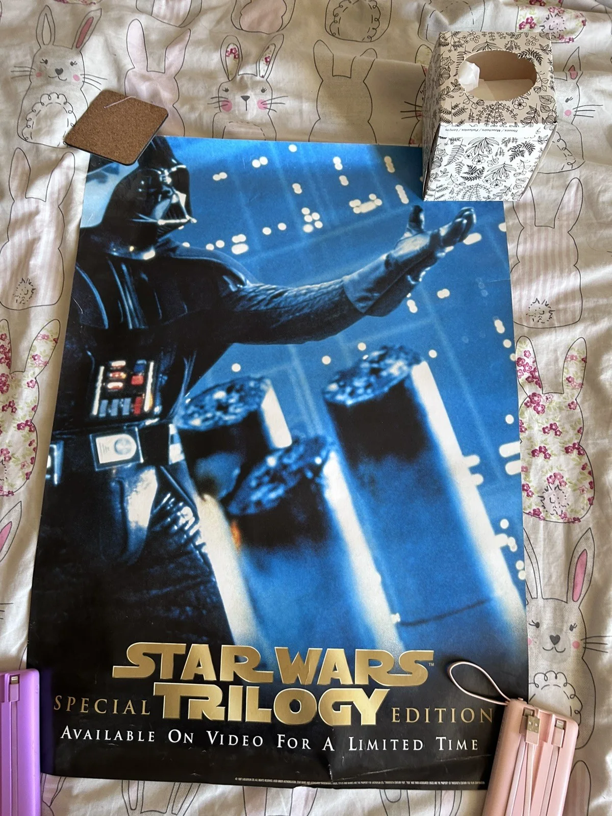 Star Wars trilogy 1997 Special Edition poster Video DVD VHS SHOP vintage 1990s, изображение 2