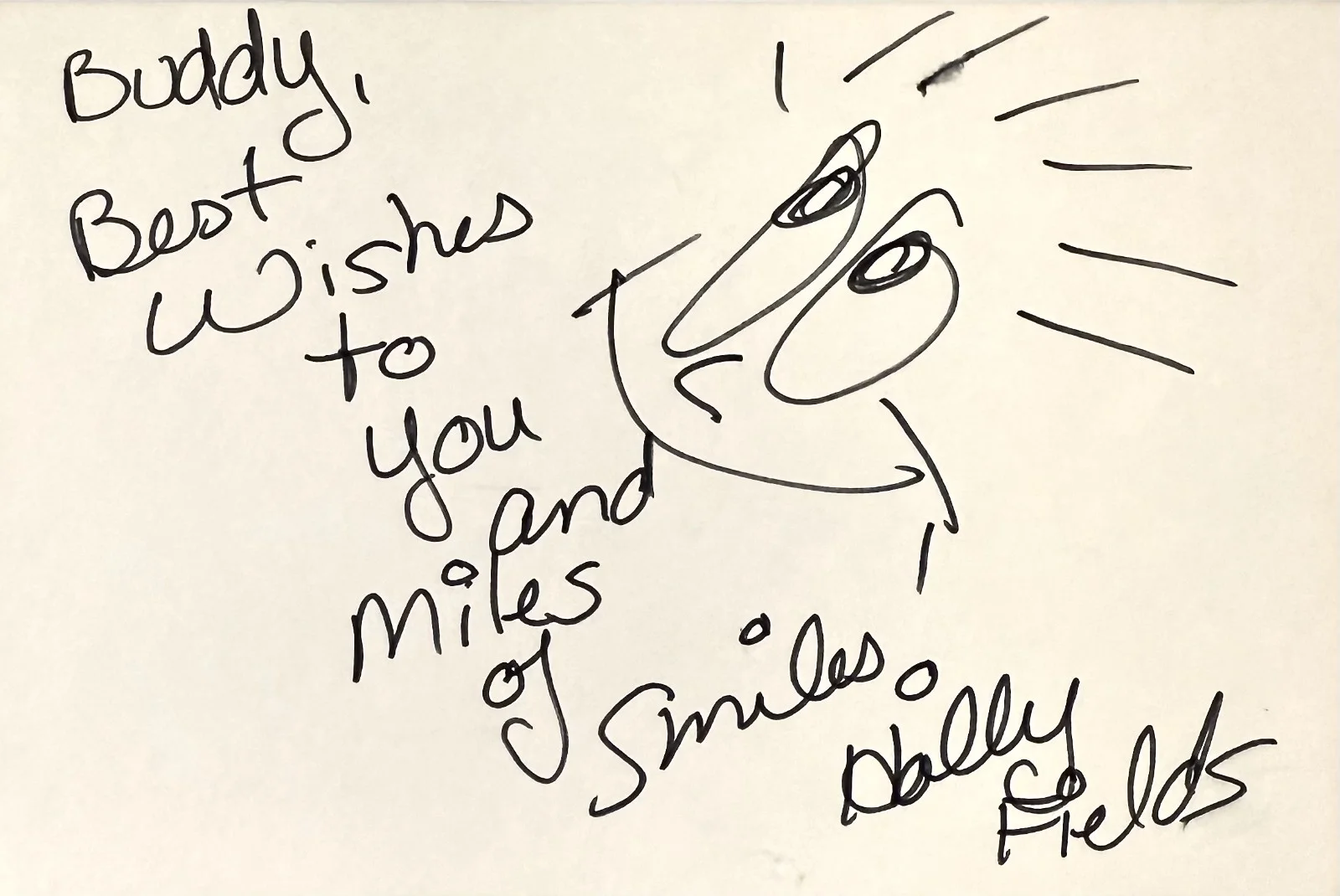 Holly Fields — HOLLY FIELDS Autographed Signed 4"x 6" INDEX CARD Wishmaster 2: Evil Never Dies, image 3