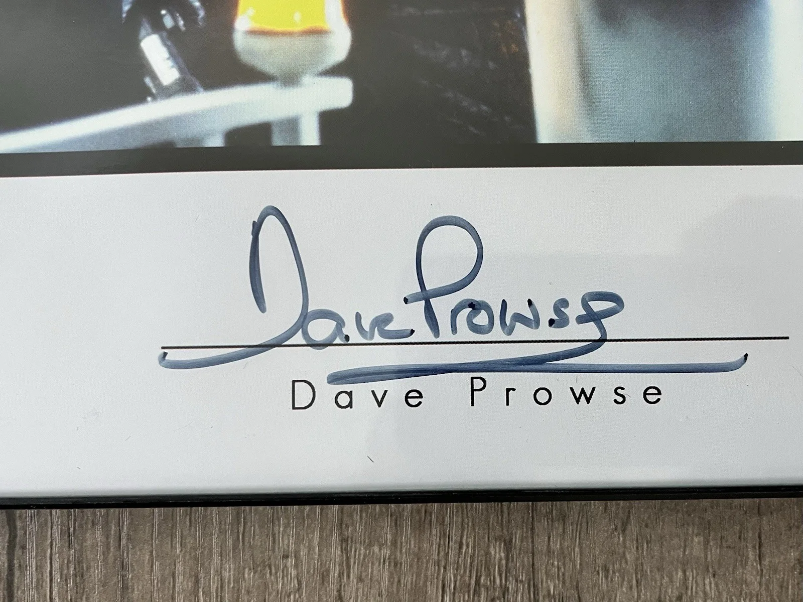 David Prowse — David Prowse autograph - 14" x 11" Star Wars Celebrity Autograph Series, изображение 2