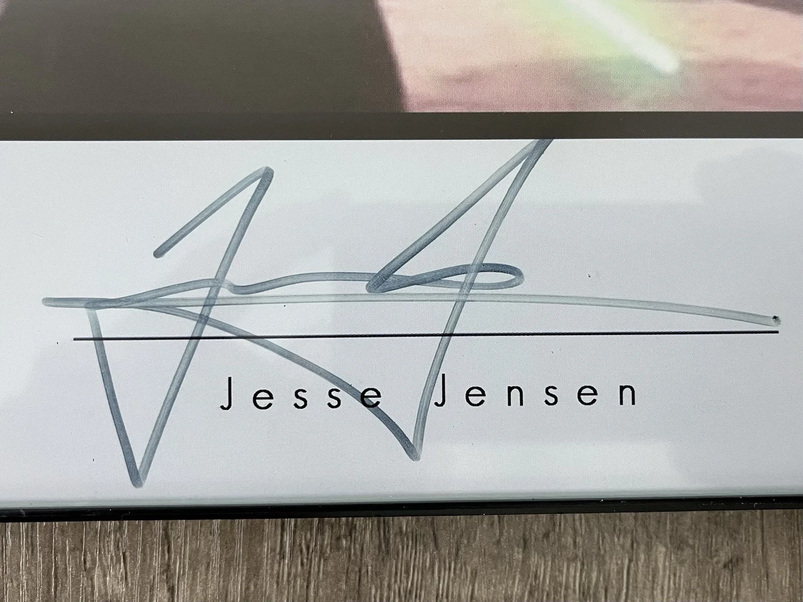 Jesse Jenson autograph - 14" x 11" Star Wars Celebrity Autograph Series, изображение 2